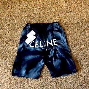 Size medium celine paris shorts and tshirt